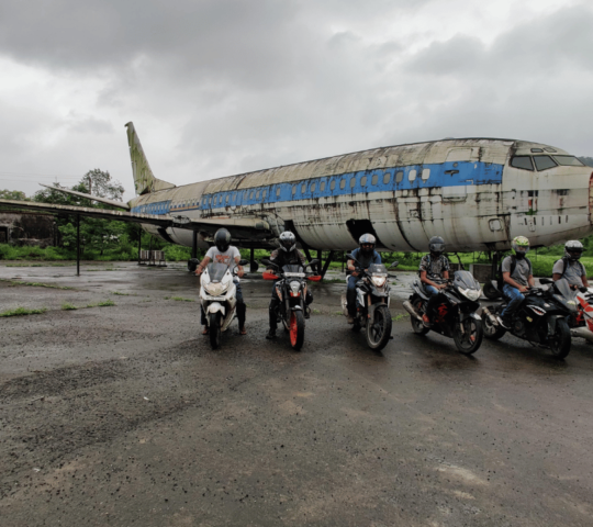 Abandoned Aircraft at Nishiland Water Park, Kandroli Tarf Wankhal, Maharashtra