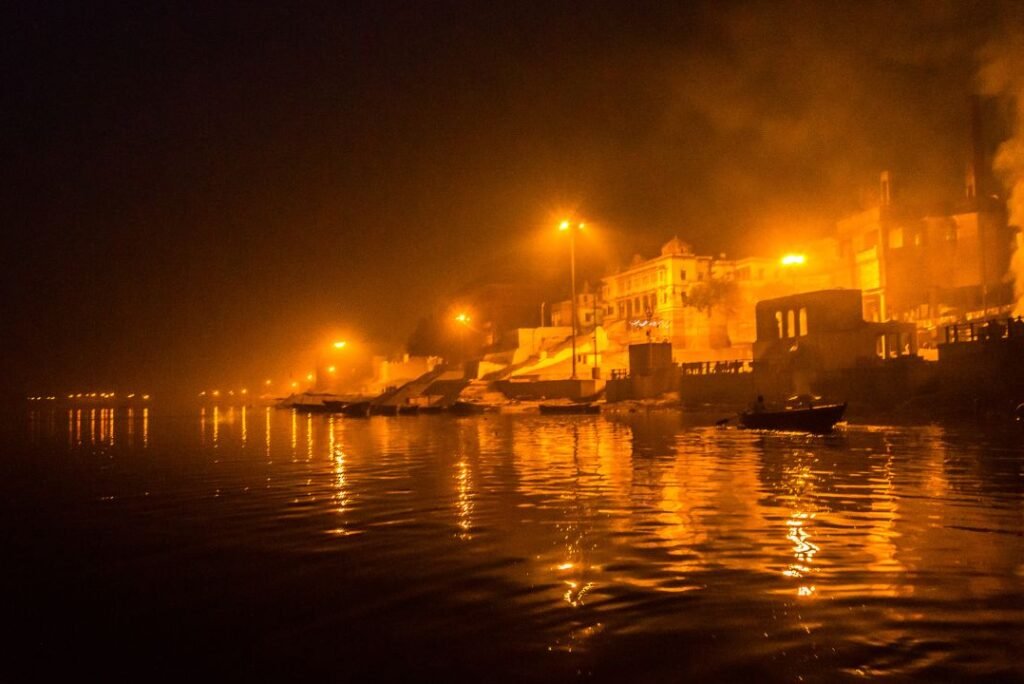 Night Photography in Varanasi: Capturing Navratri Celebrations at Dusk