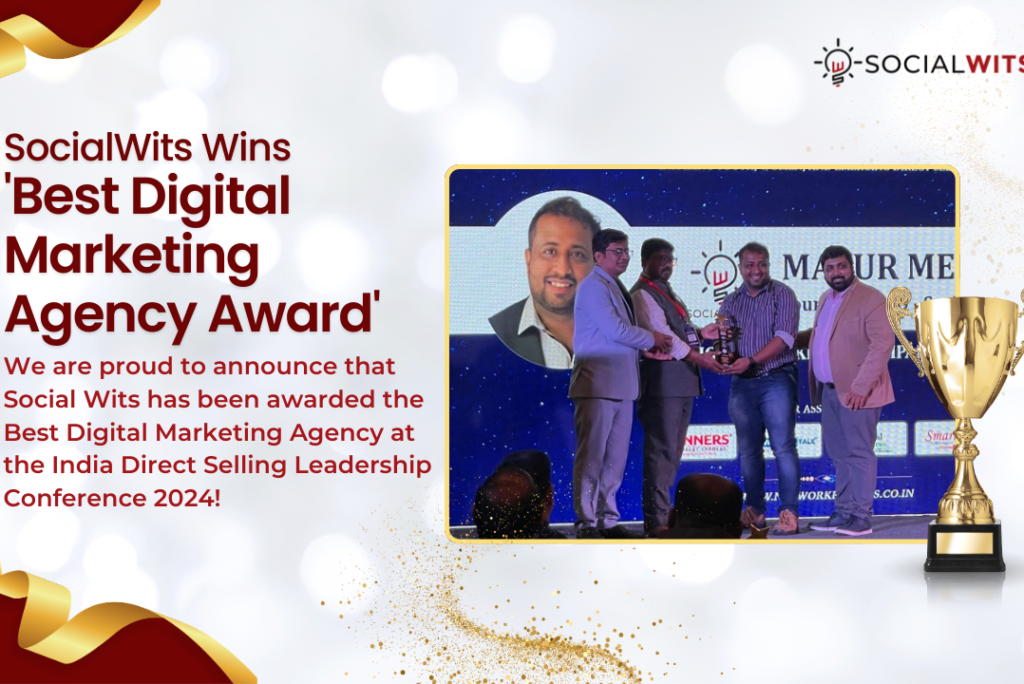 SocialWits, Parent Company of SceneLoc8, Wins ‘Best Digital Marketing Agency Award’ at India Direct Selling Leadership Conference 2024