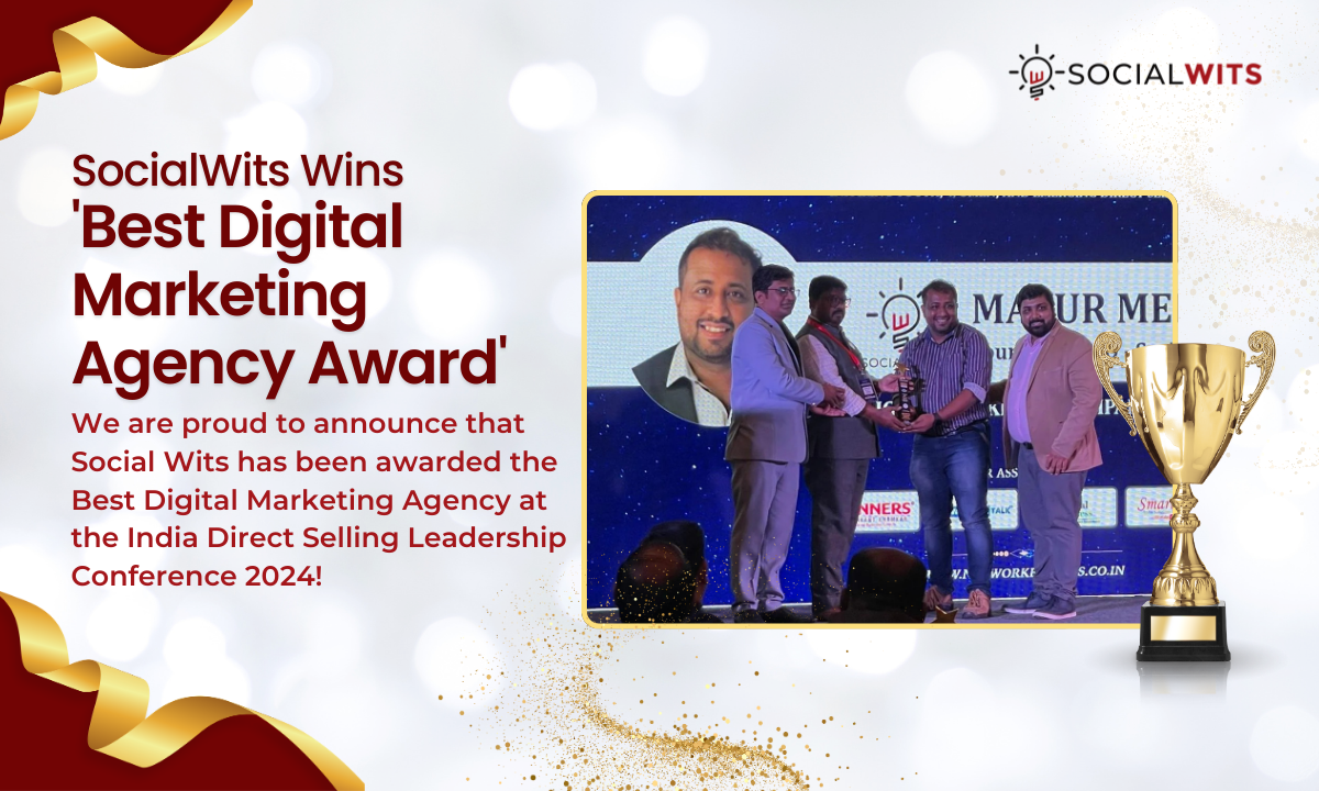 SocialWits, Parent Company of SceneLoc8, Wins ‘Best Digital Marketing Agency Award’ at India Direct Selling Leadership Conference 2024