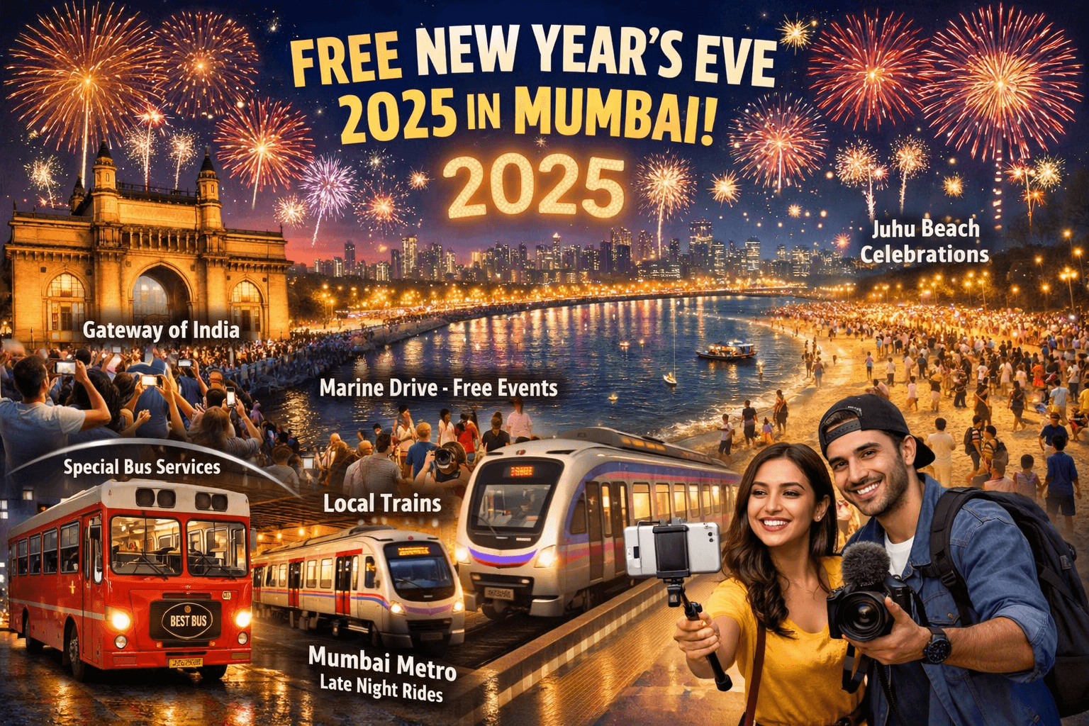 How to Celebrate New Year’s Eve in Mumbai for Free (2025 Guide)